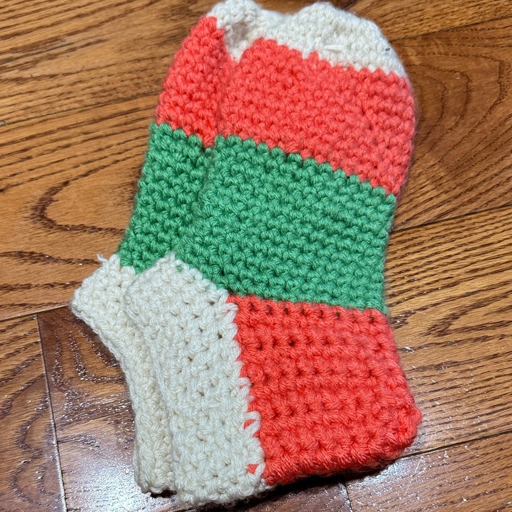 Handmade Multicolor Crochet Socks